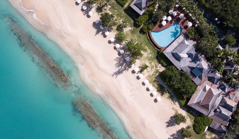 Beach and Reef aerial Hermitage Bay_002
